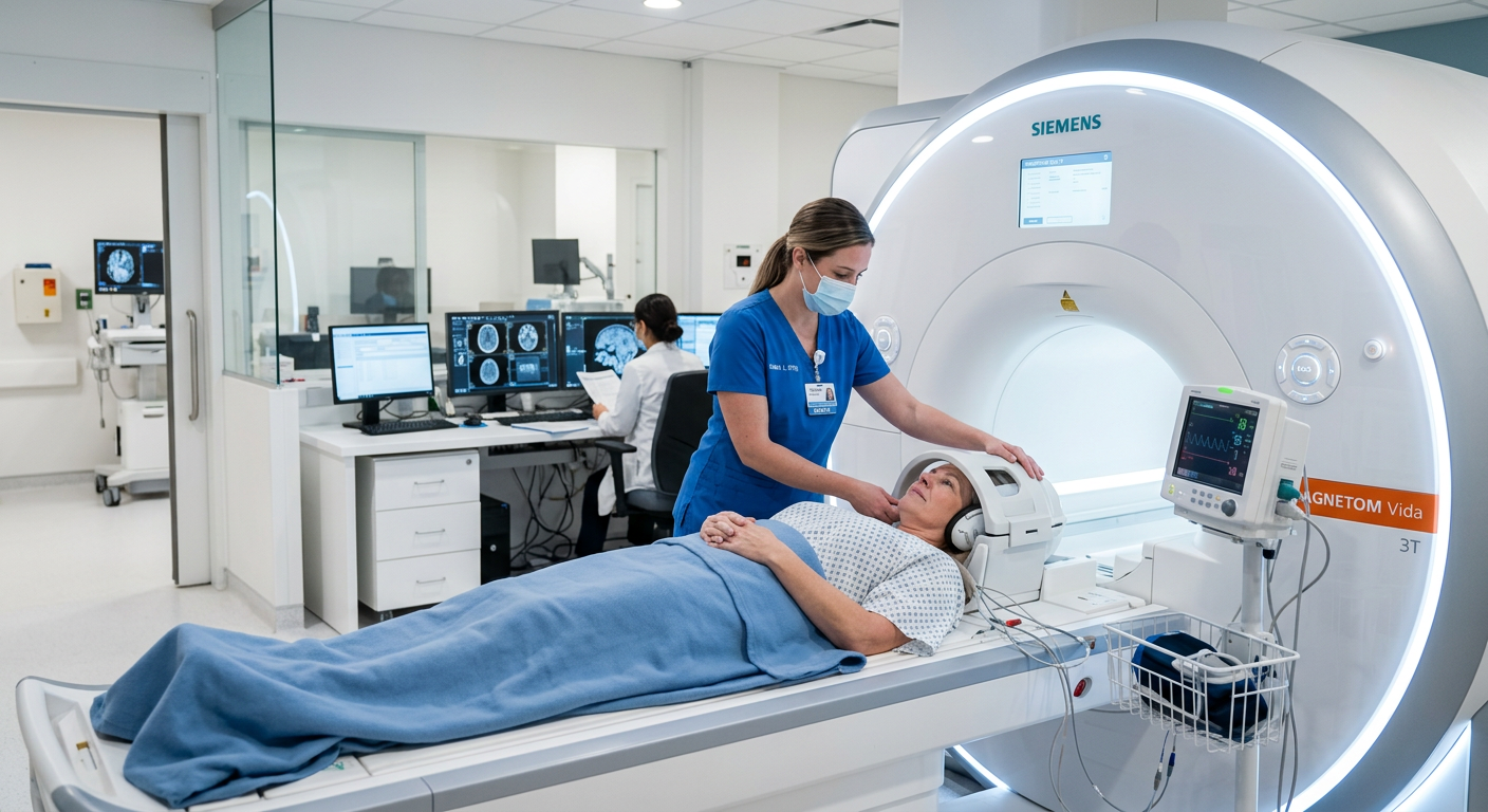 Gelişmiş tanı ve hedefe yönelik tedavinin entegrasyonunu sergileyen klinik ortam.