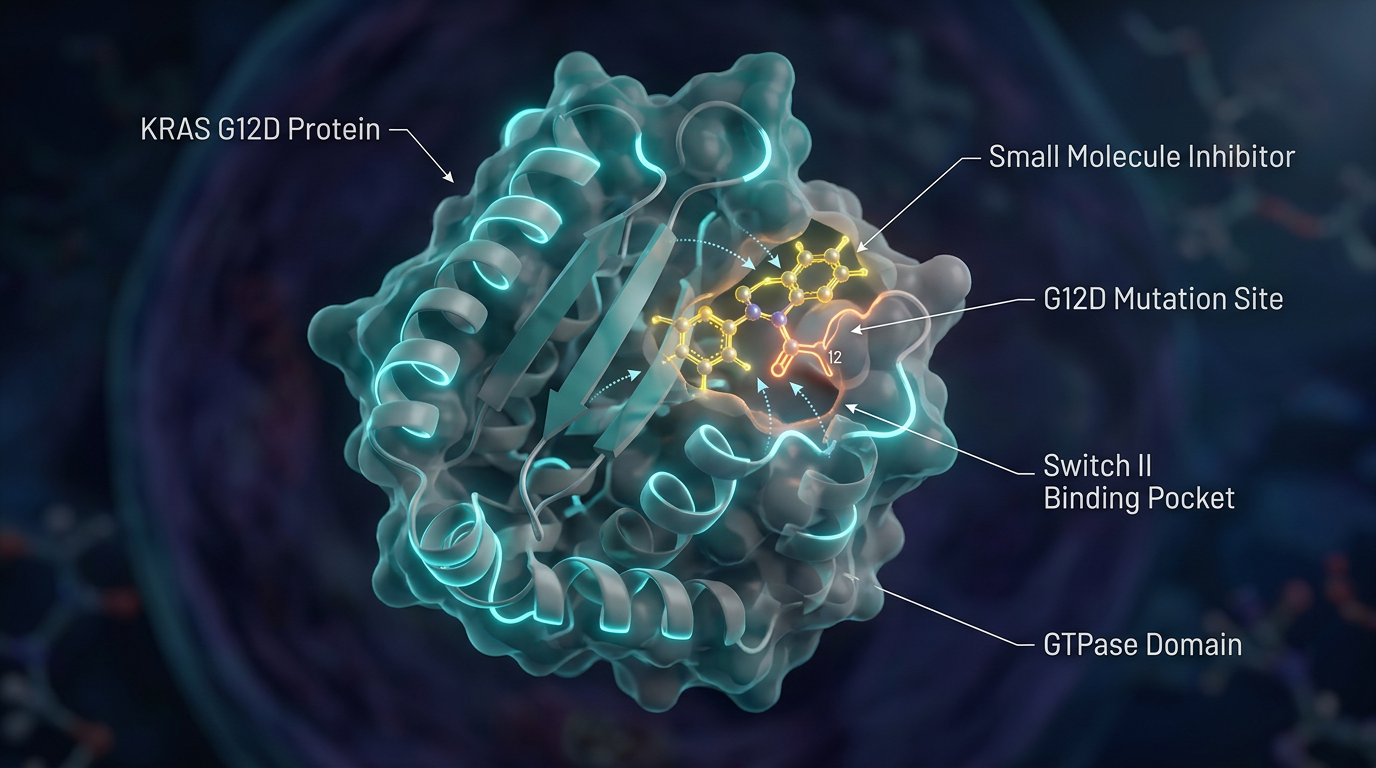 Hücresel düzeyde KRAS proteininin hedeflenmiş inhibisyonu.
