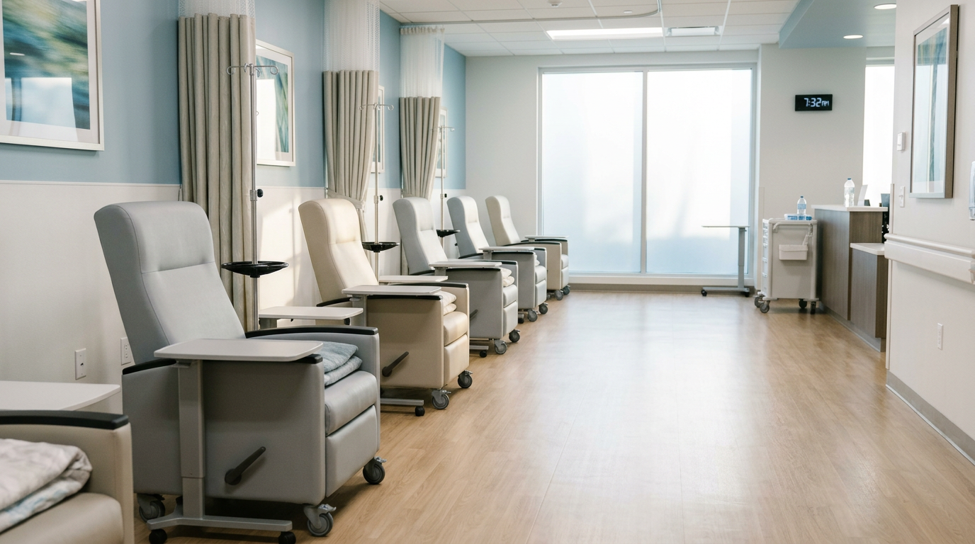 Azaltılmış tedavi yoğunluğunu yansıtan klinik ortam.