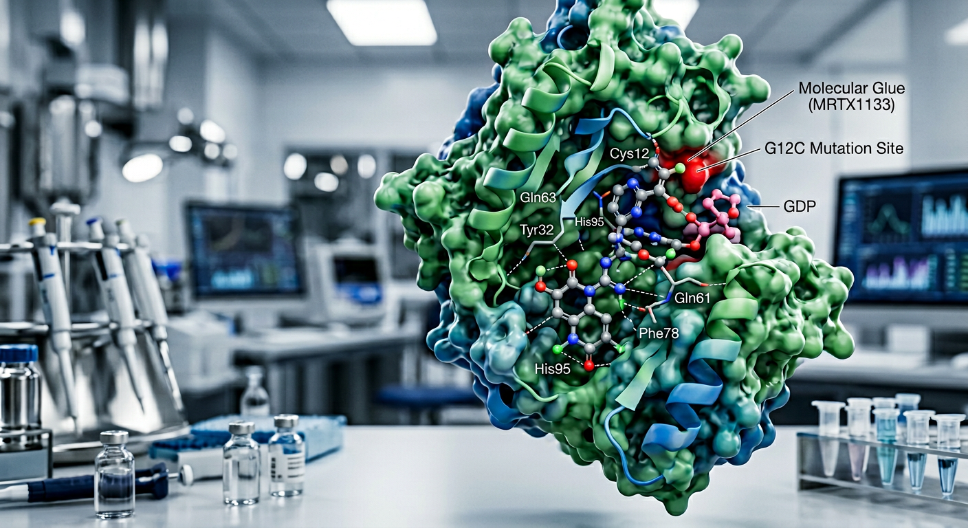 Aktif RAS proteinlerine bağlanan moleküler yapıştırıcı mekanizması.