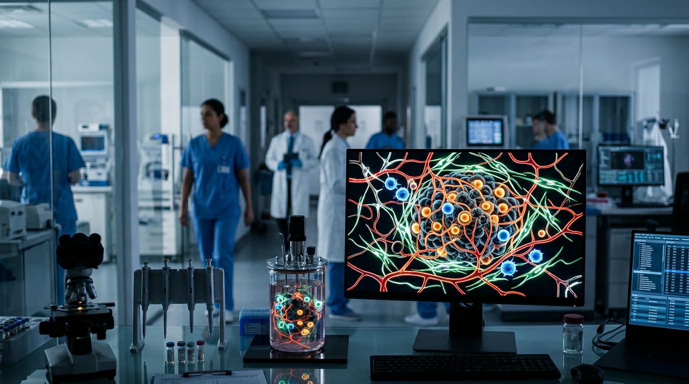 Moleküler kanser izlemine odaklanan klinik araştırma ortamı.