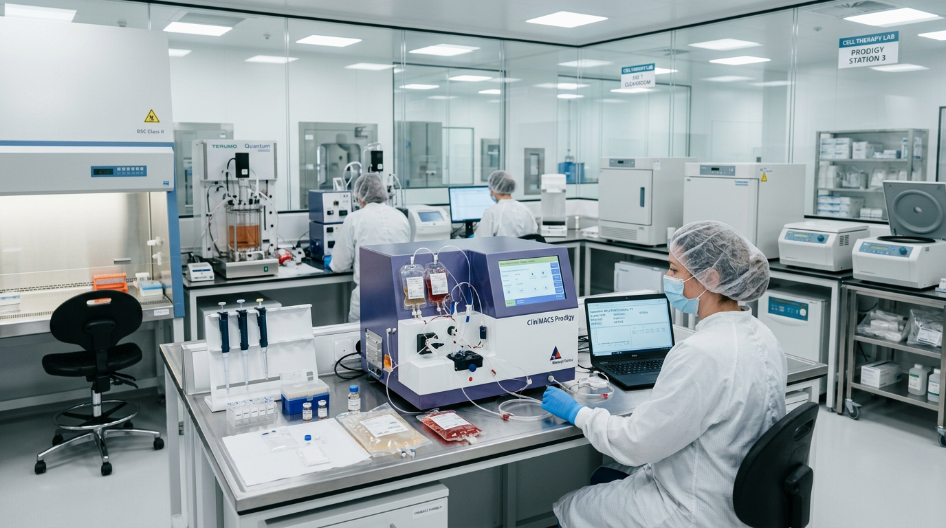 CAR-T hücresi üretimi için gelişmiş klinik laboratuvar ortamı.