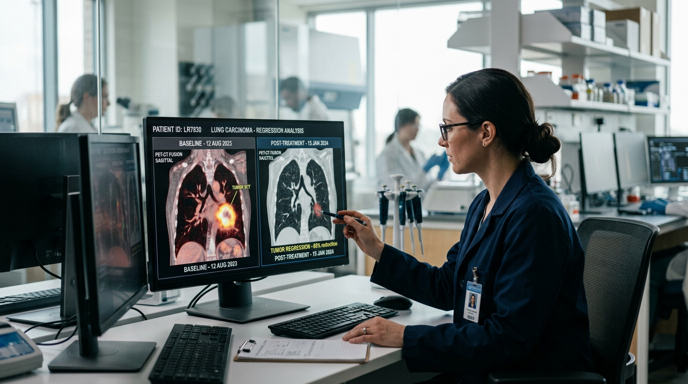 Gelişmiş görüntüleme yöntemleri ile klinik izlem, metastatik NSCLC hastalarında yanıt takibi için kritik önemini koruyor.