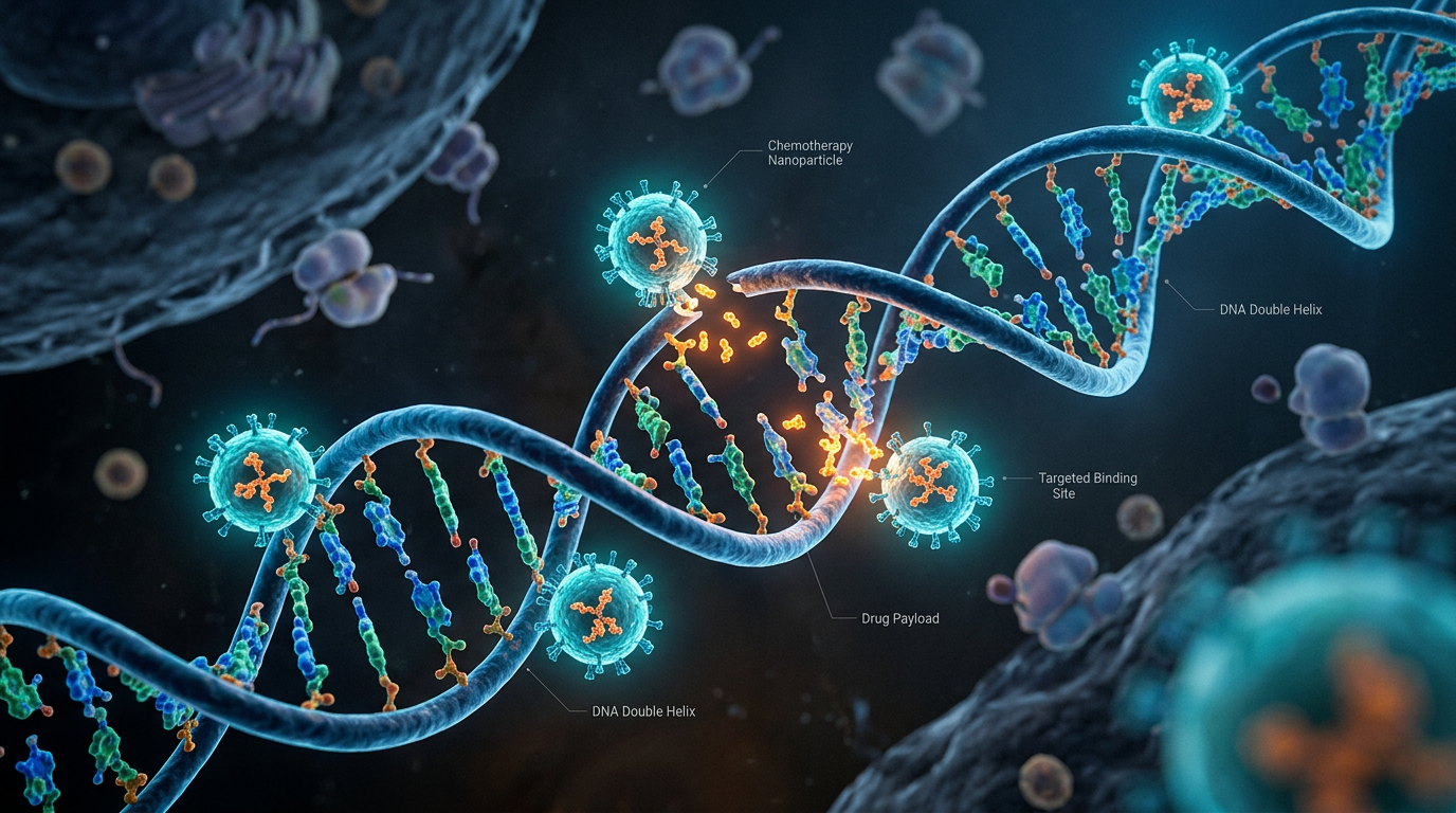 Tümör hücresi DNA'sını hedefleyen kemoterapi ajanlarının moleküler görselleştirmesi.