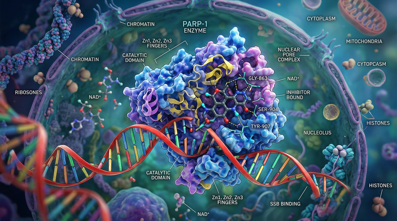 PARP inhibisyonu, kanser hücrelerinde kritik DNA onarımını engeller.