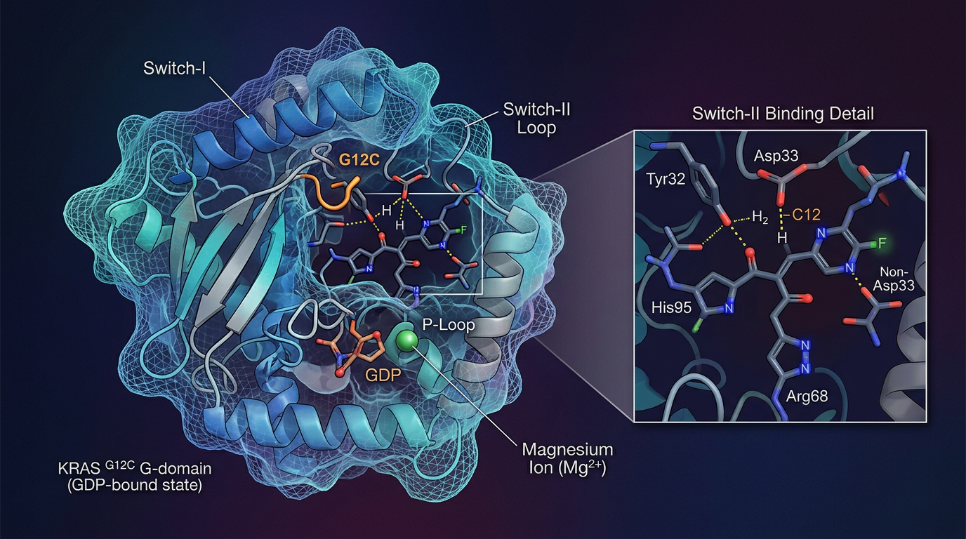 KRAS G12C switch-II cebini hedefleyen yeni nesil inhibitörler.