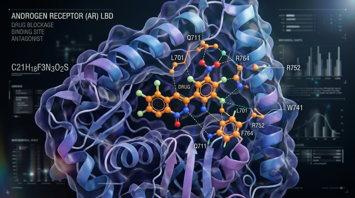 AR inhibitörü bağlanma mekanizması.